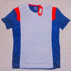 DIADORA Shirt Workout Activewear NEW w/ TAGS size XL (Slim Fit) Regista Blue